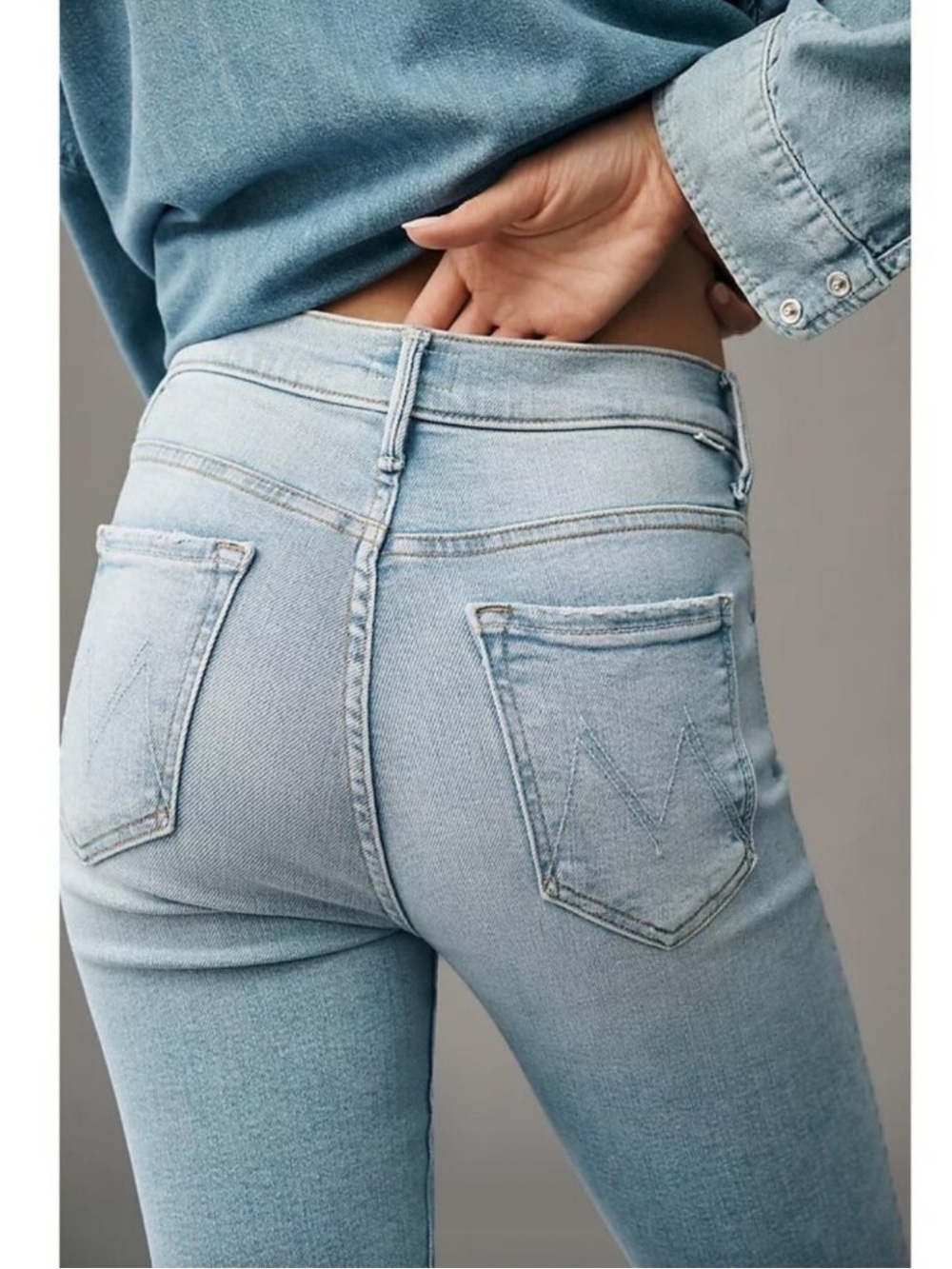 Mother The Insider Crop Step Fray Limited Edition Jeans Size 26 - Picture 3 of 16